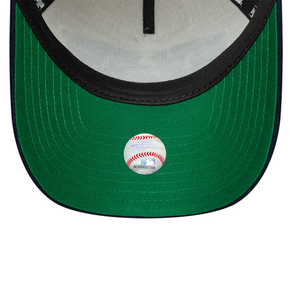 Cap New Era - MLB Wordmark Suede 9FORTY A-Frame - NY Yankees - Cream / Navy