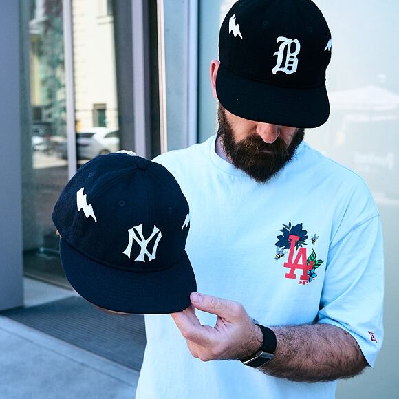 Cap New Era - MLB IMAGE DROP Heritage 9FIFTY Retro Crown - NY Yankees - Navy / Cream