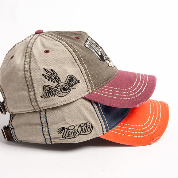Cap Von Dutch - Baseball - Embroidery - Orange / Navy