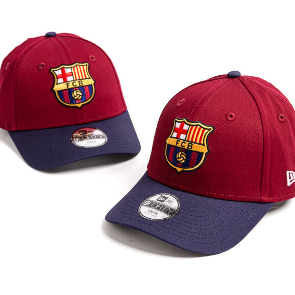 Kids Cap New Era - Contrast Stitch 9FORTY - Barcelona FC - Cardinal / Navy