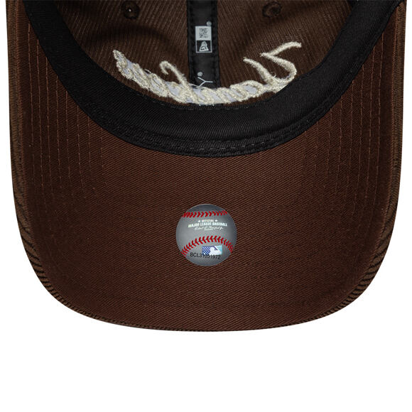 Womens Cap New Era - MLB Cord Script 9TWENTY - NY Yankees - Chestnut Brown / Stone