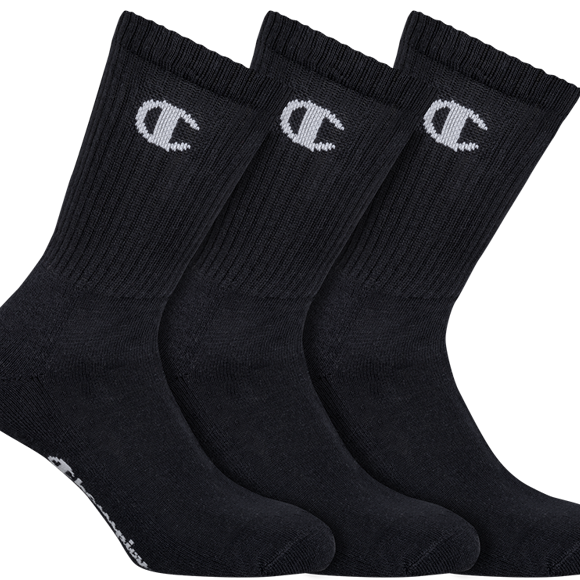 Champion 3P CREW SOCKS LEGACY Black