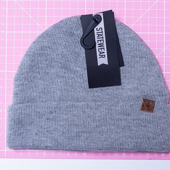 STATEWEAR Morris Hipster Beanie Light Grey Melange