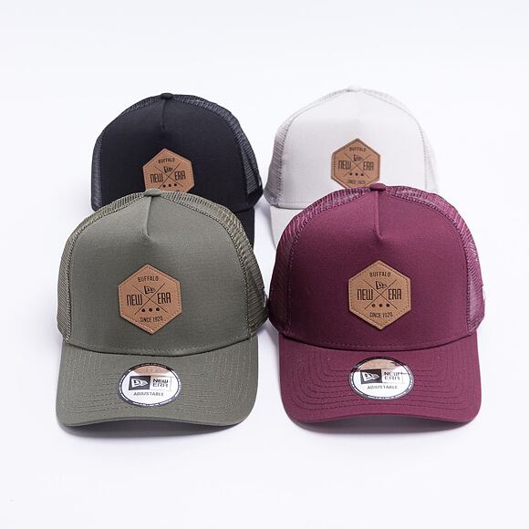 New Era 9FORTY A-Frame Trucker Heritage Patch Snapback Black Cap