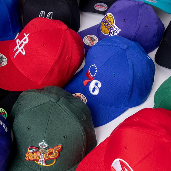 Mitchell & Ness Team Ground 2.0 Stretch Snapback Philadelphia 76ers Blue Cap