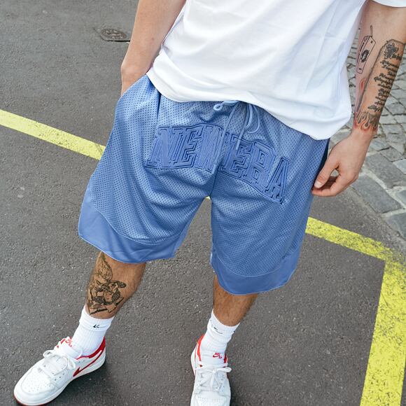 Kraťasy New Era Arch Logo Mesh Shorts - Copen Blue