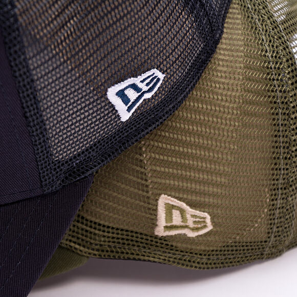 Kšiltovka New Era - MLB Outline 9FORTY Trucker - LA Dodgers - New Olive