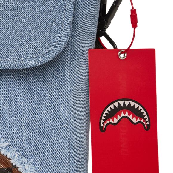 Sprayground - Denim Shark Messenger Sling 