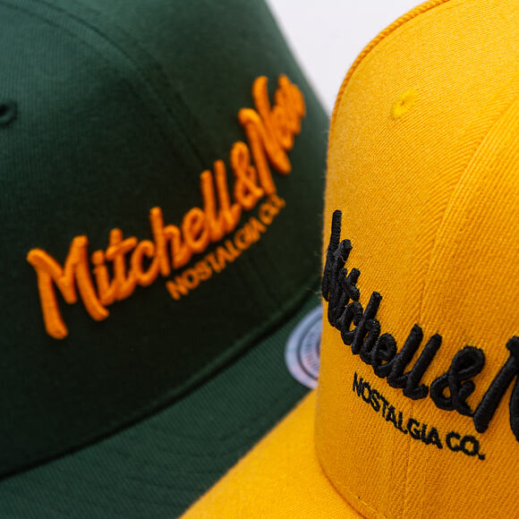 Kšiltovka Mitchell & Ness - Pinscript Classic Red - Own Brand - Yellow/Black