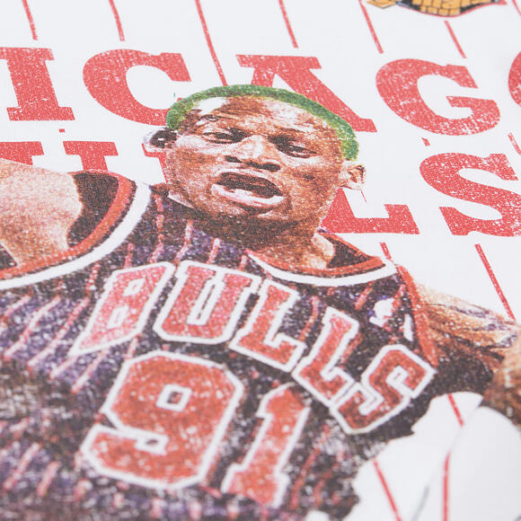 Tee Mitchell & Ness - NBA Playmaker Player Ss Tee Vintage Logo - Chicago Bulls - White