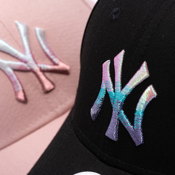 Womens Cap New Era - MLB Womens Metallic Logo 9FORTY - NY Yankees - Black / Ink Purple