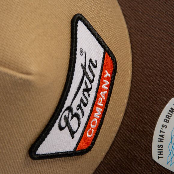 Cap Brixton - Linwood MP Snapback - Sand/Pinecone Brown