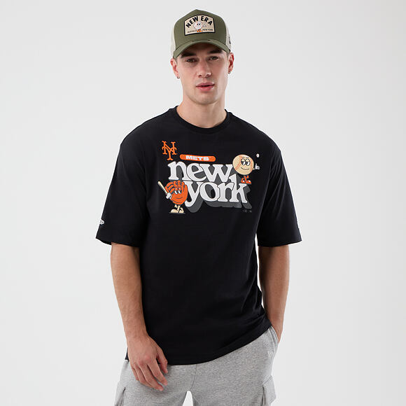 Tee New Era - MLB Icon Graphic Tee - NY Mets - Black