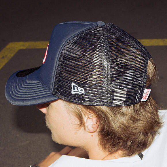Cap New Era - Branded Oval Foam Patch 9FORTY A-Frame Trucker - Navy