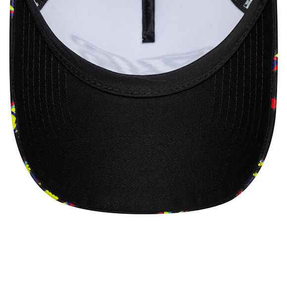 Cap New Era - VR 46 Print Visor 9FORTY A-Frame Trucker - Black