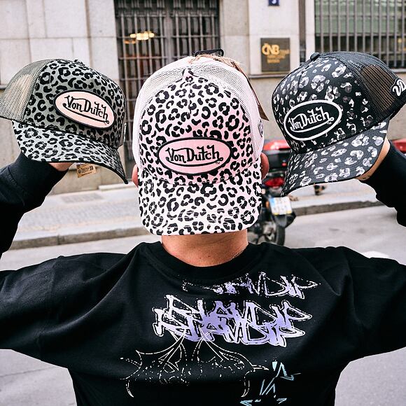 Womens Cap Von Dutch - Baseball - Silver Leopard Foil - Camo