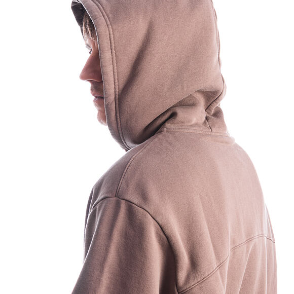 Sweatshirt Champion - Washed Brown Hoodie Full Zip Sweatshirt