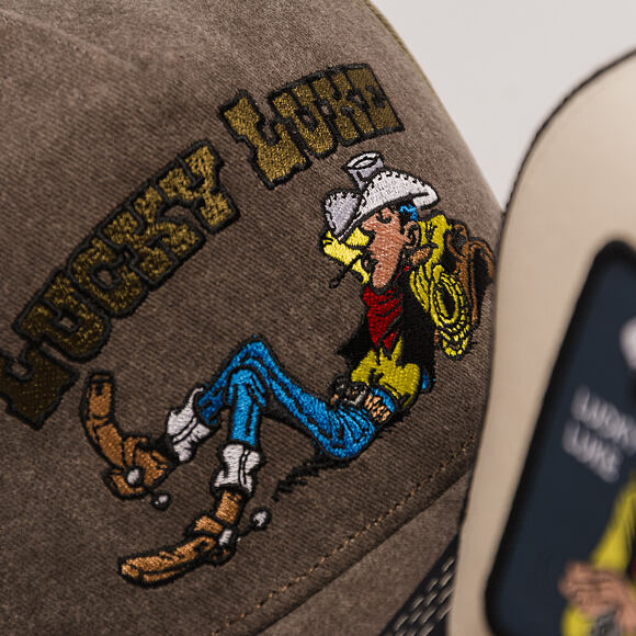 Cap Capslab - Lucky Luke A-Frame - Bullet Holes Distressed - Olive