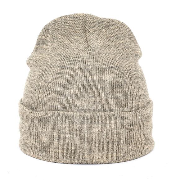 Mitchell & Ness Branded Roll Up Beanie Sand