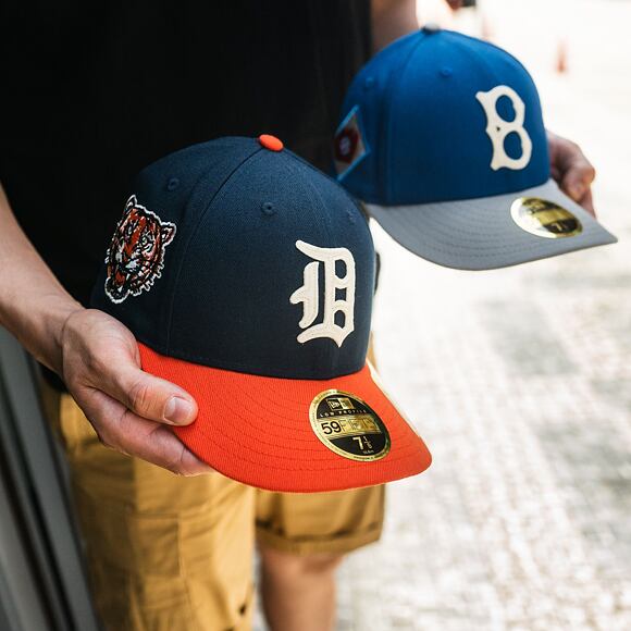 New Era 59FIFTY Low Profile MLB Cooperstown Detroit Tigers Fitted Oceanside Blue Cap