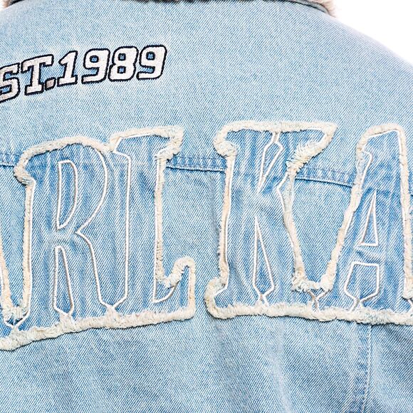 Bunda Karl Kani OG Denim Trucker Jacket light dirty blue
