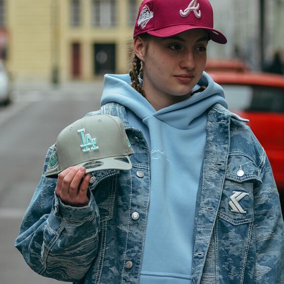 Kšiltovka New Era - MLB World Series 9FIFTY Original Fit - LA Dodgers - Mint Green / Teal