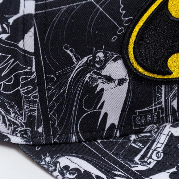 Dětská Kšiltovka New Era - WARNER BROS DC Print 9FIFTY - Batman - Yellow / Black