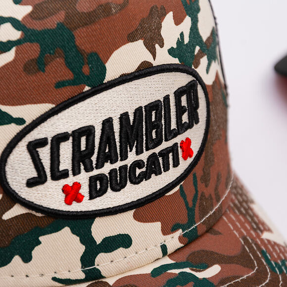 Kšiltovka New Era - DUCATI MOTOR Scrambler 9FORTY Trucker - Cream