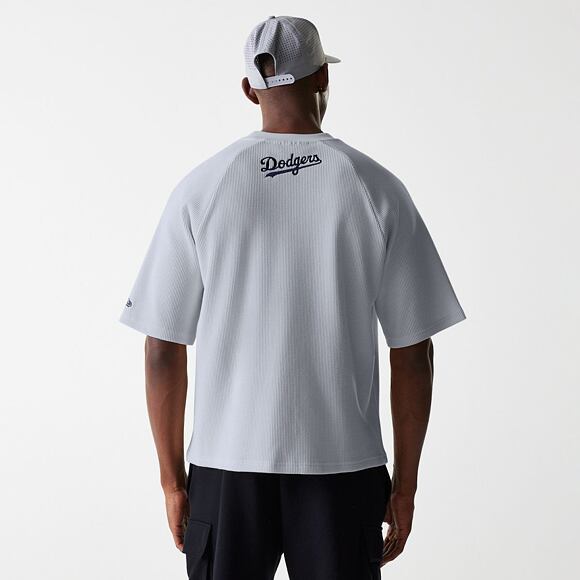 Triko New Era - MLB Waffle Tee - LA Dodgers - Grey