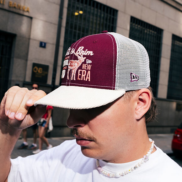 Kšiltovka New Era - Wild Cord 9FIFTY - Burgundy / Stone