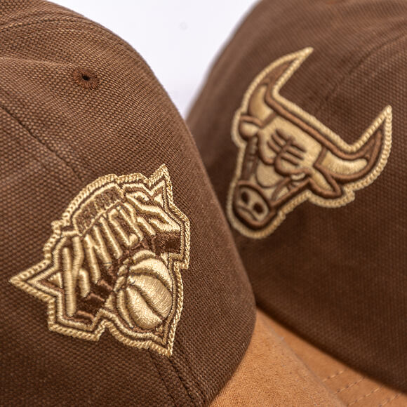Kšiltovka Mitchell & Ness - NBA Lux Chain Strapback - New York Knicks - Brown