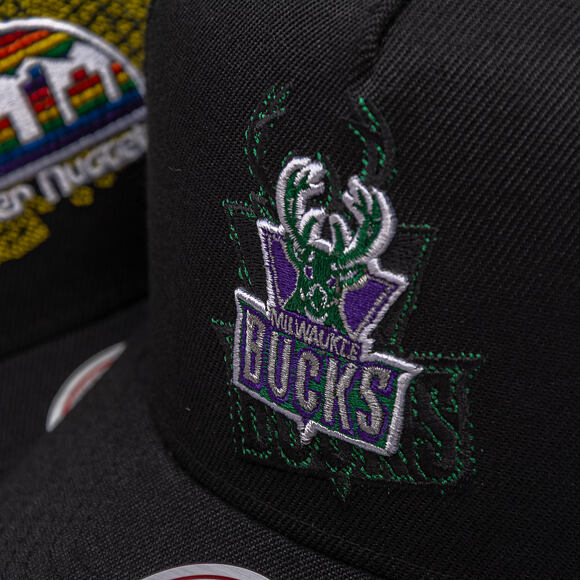 Cap Mitchell & Ness - NBA Tilted Pro Snapback Hwc - Milwaukee Bucks - Black
