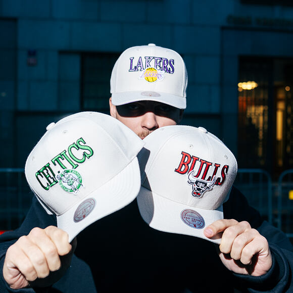 Cap Mitchell & Ness - NBA Team Name Pro Crown - Los Angeles Lakers - Bone