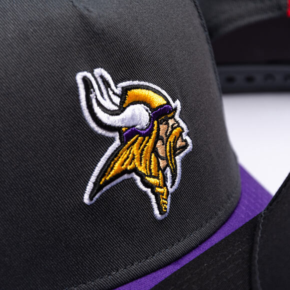 Cap New Era - NFL Charcoal Drop 9FORTY A-Frame - Minnesota Vikings - Steel Clouds / Purple