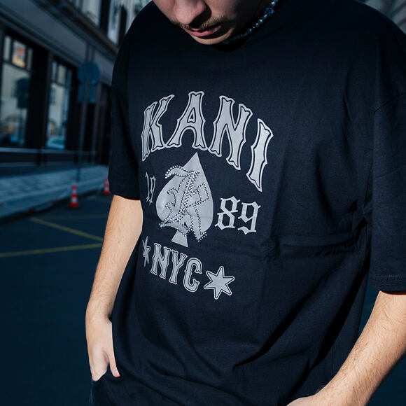 Triko Karl Kani - Western Print T-Shirt - Black