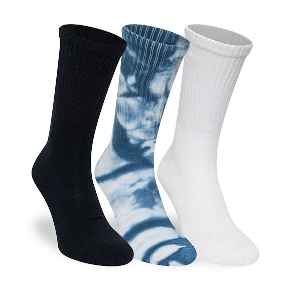 Socks New Era - Tie dye Crew Socks 3pk - White / Navy