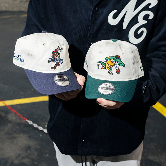 Kids Cap New Era - Branded Kids Mascot 9TWENTY - Cream / Dark Green