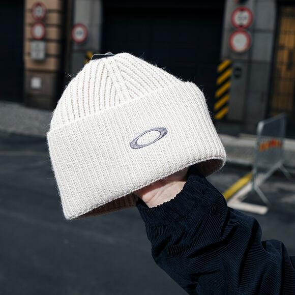 Oakley - Ellipse Ribbed Beanie - Mist/Cement