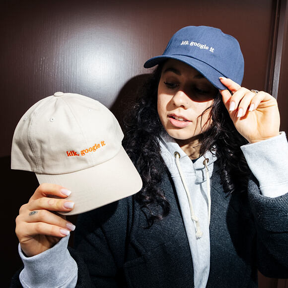 8by8 Dadcap - "idk, google it" - Navy/White