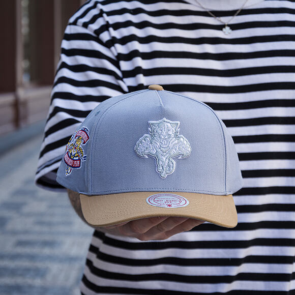 Cap Mitchell & Ness  - NHL Frosted Peak - Pro Pinch Snapback - Florida Panthers - Blue/Green