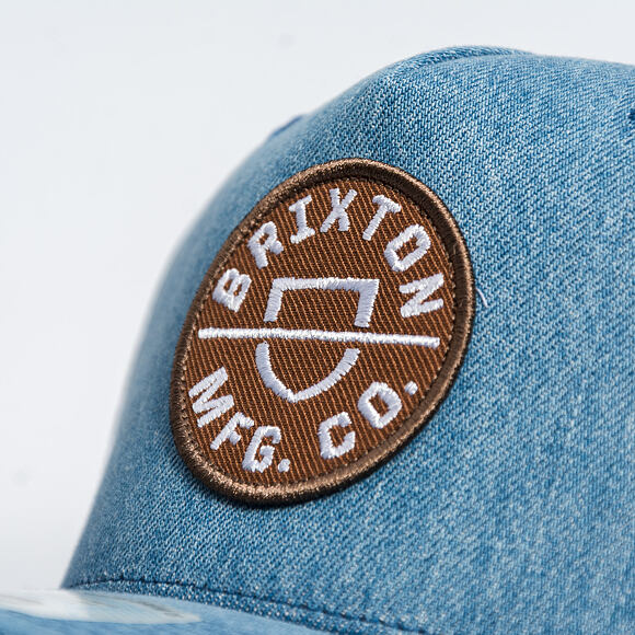 Cap Brixton - Crest C Mp Snapback - Medium Rinse Denim