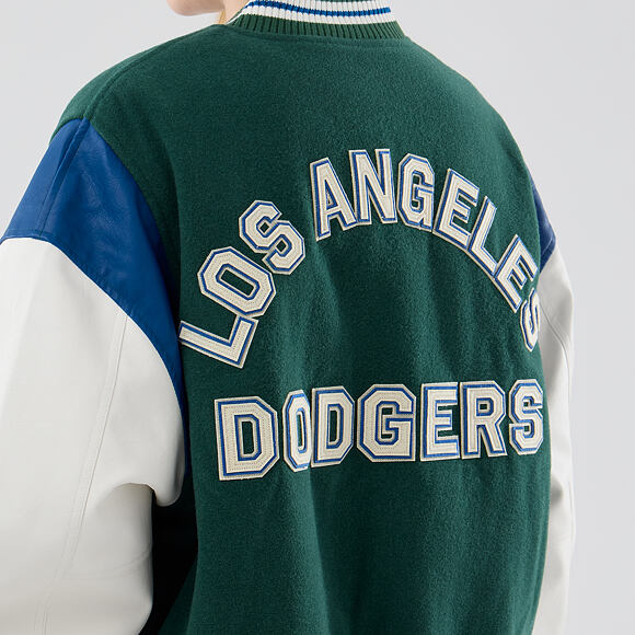 Jacket New Era - MLB Varsity Jacket - LA Dodgers - Cilantro Green