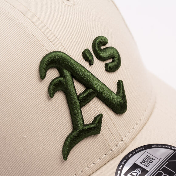 Cap New Era - MLB League Essential 9FORTY - Oakland Athletics - Stone / Dark Green