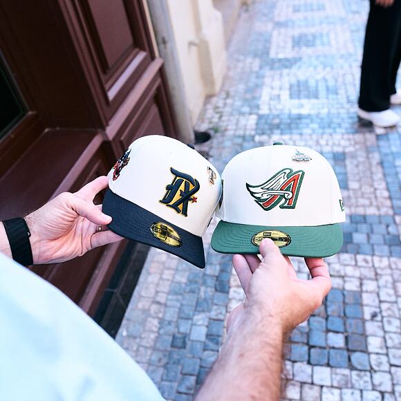 Cap New Era - MLB Cooperstown Pin 59FIFTY - Anaheim Angels - Cilantro Green / Cream