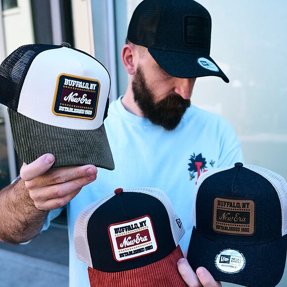 Cap New Era - Branded Patch Denim 9FORTY A-Frame Trucker - Royal