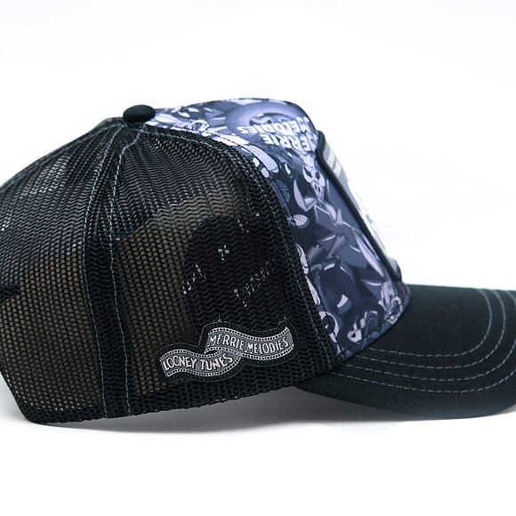 Cap Capslab - Looney Tunes Trucker - Bugs Bunny Toon Print - Navy / Black
