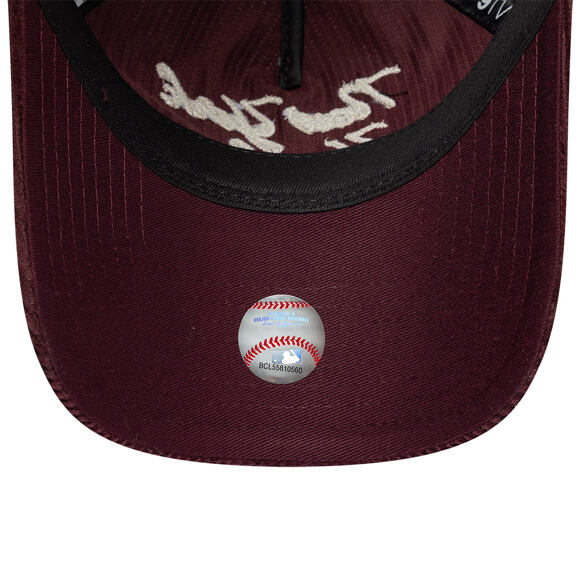 Cap New Era - MLB Cord Script 9TWENTY A-Frame - NY Yankees - Maroon