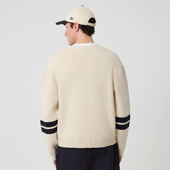 Sweater New Era - MLB Knit Cardigan - NY Yankees - Cream
