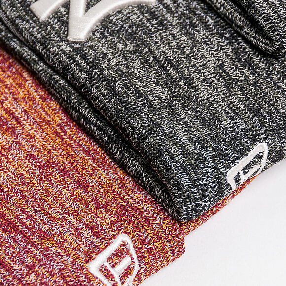 New Era Engineered Fit Cuff Knit Los Angeles Dodgers Cardinal/Grey Winter Beanie