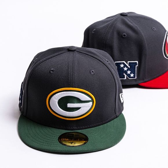 New Era 59FIFTY NFL Official Team Colors Green Bay Packers Grey Cap